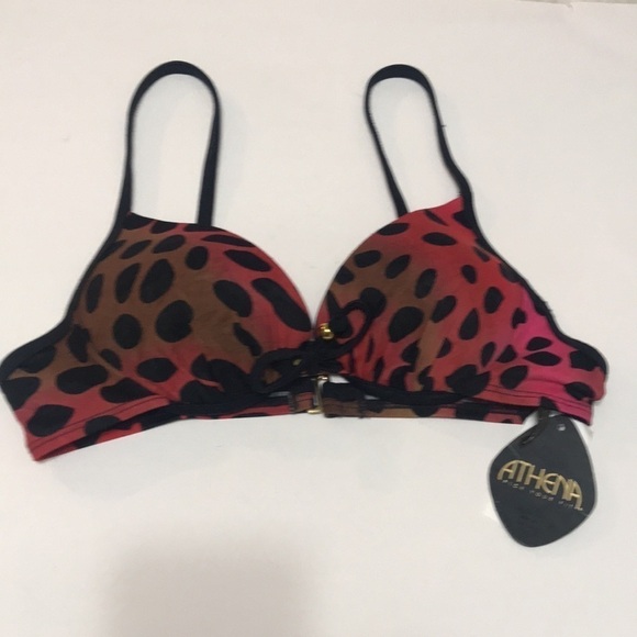 𝅺ATHENA LEOPARD PRINT BIKINI TOP 6 - Picture 7 of 7